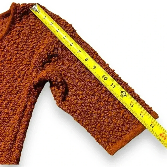 Soft Surroundings Burnt Orange 3/4 Sleeve Relaxed Fit Long Sweater or Minidress - Picture 14 of 14